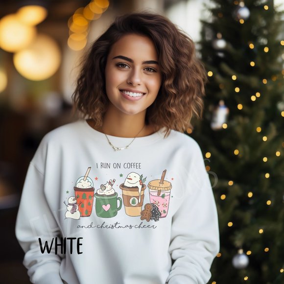 Coffee Sweatshirt, Retro Christmas Sweater, Coffee Christmas Sweatshirt, Coffee - Picture 2 of 5